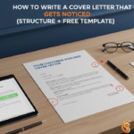 How to Write a Cover Letter That Gets Noticed (Structure + Free Template)