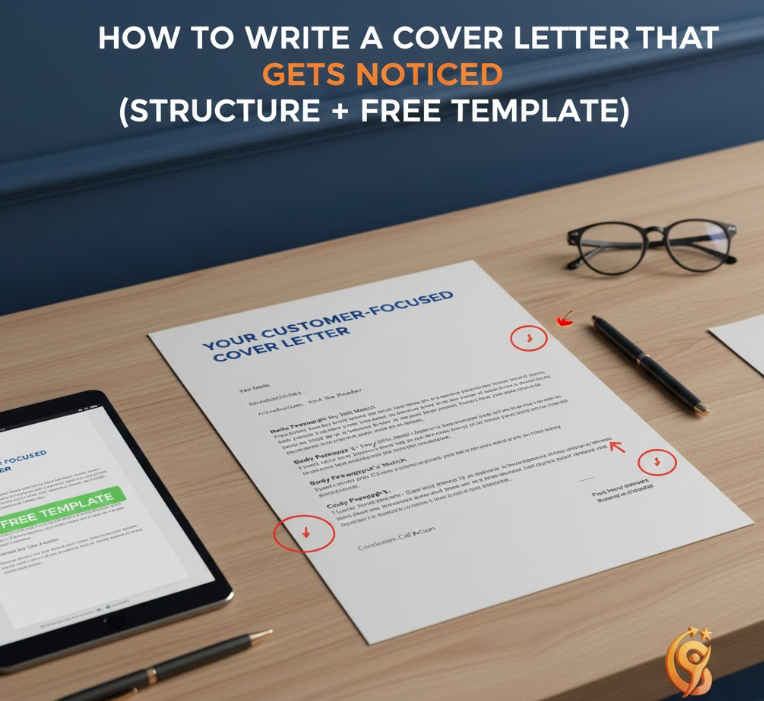 How to Write a Cover Letter That Gets Noticed (Structure + Free Template)