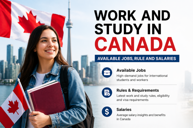 Work and Study in Canada Available Jobs, Rule and Salaries